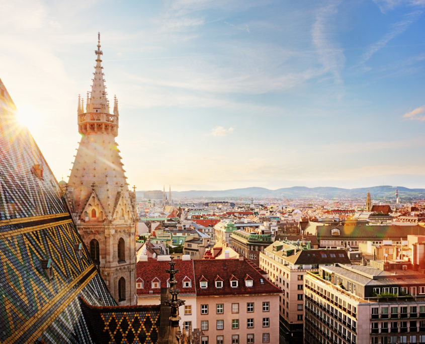 Vienna, St. Stephen’s Cathedral, view from north tower